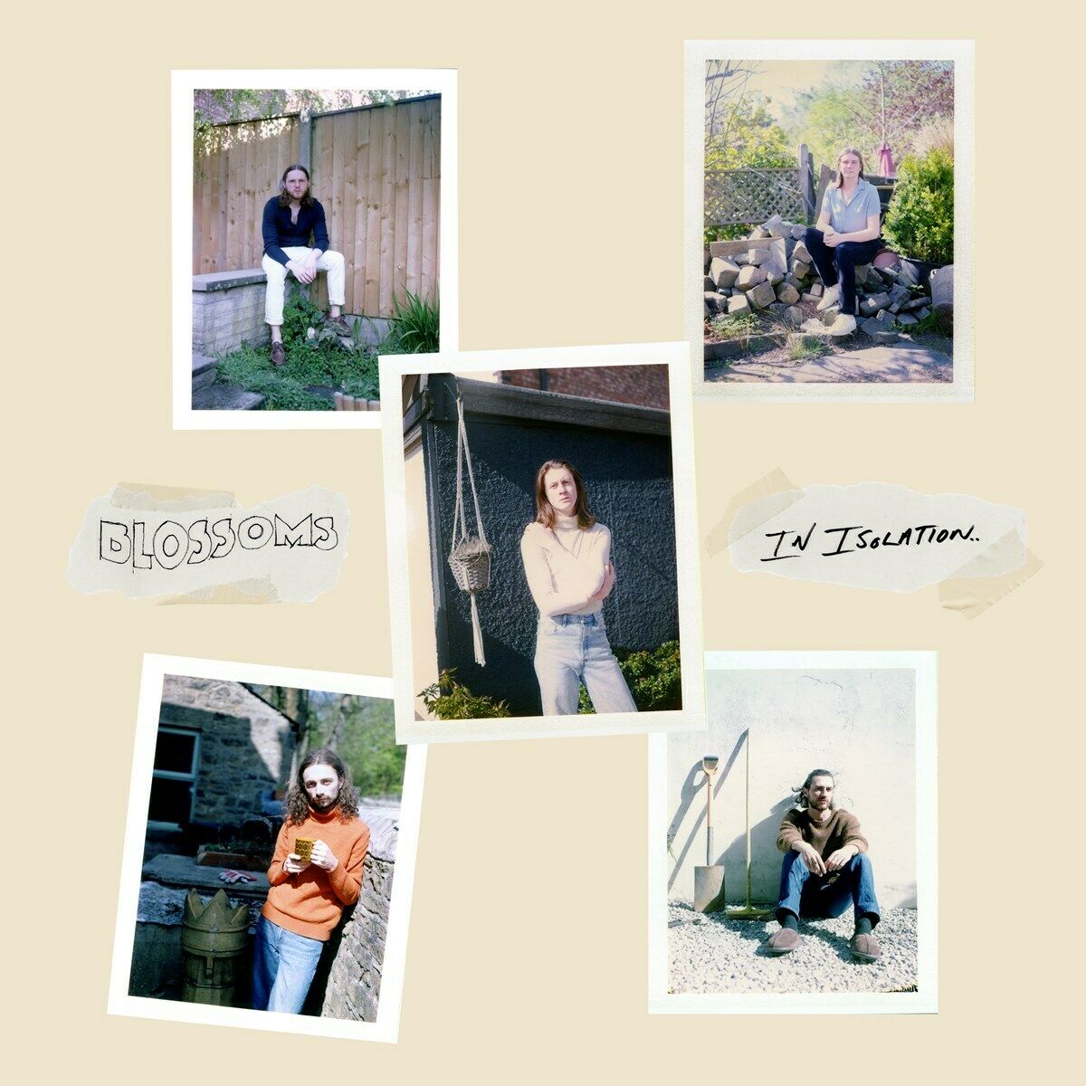A CD cover with a images of a band and concert scenes.