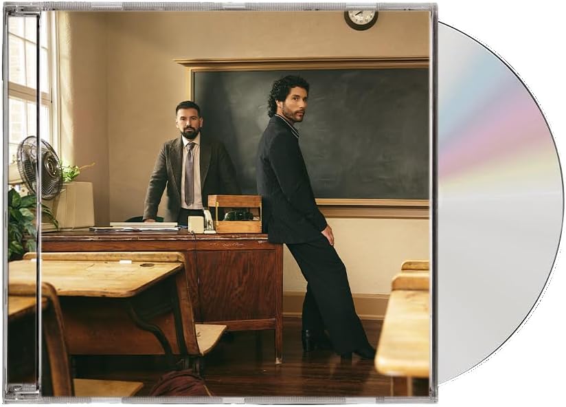 CD case featuring Dan + Shay in a classroom setting.