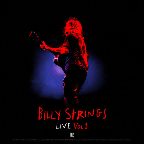 BILLY STRINGS - BILLY STRINGS LIVE. VOL 1 [VINYL] Pre-sale 12/07/2024