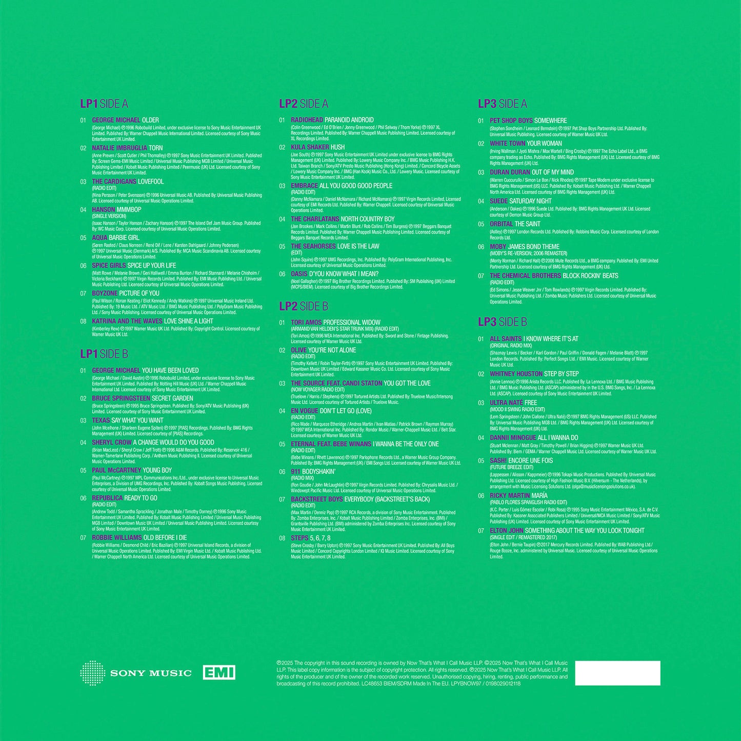 Various - NOW - Yearbook 1997 (Green LP) [VINYL]