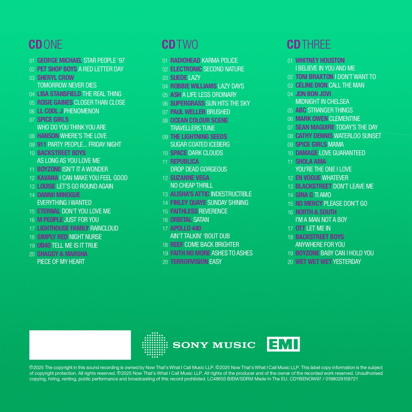 Various Artists - NOW - Yearbook Extra 1997 (3CD) [CD]