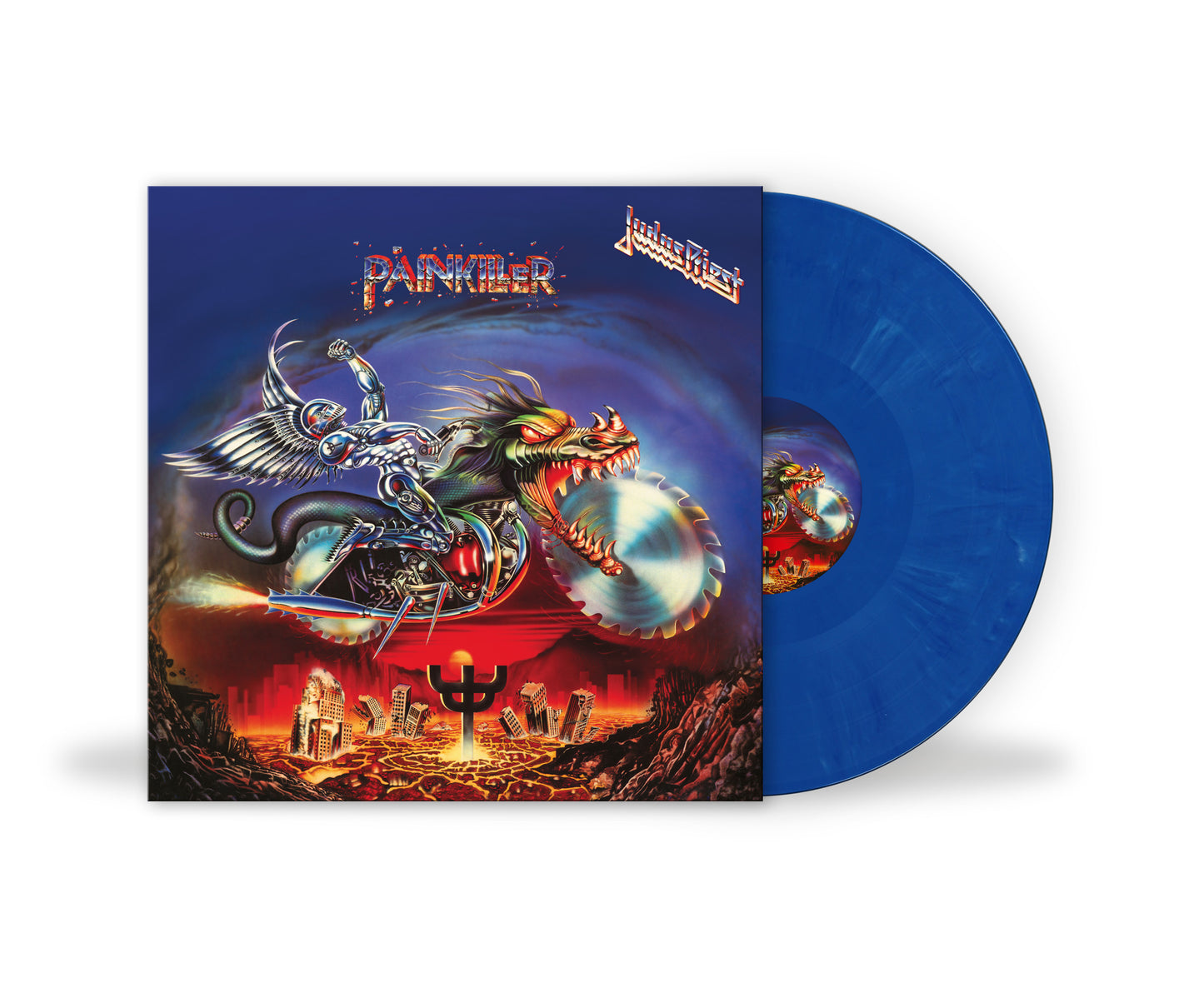 Judas Priest - Painkiller (Blue & White Marble) (NAD) [VINYL]