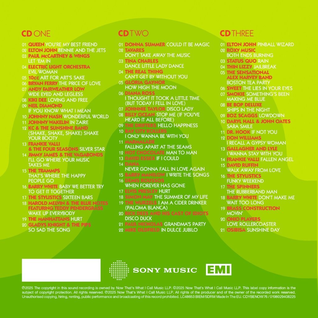 Various - NOW - Yearbook Extra 1976 [CD]