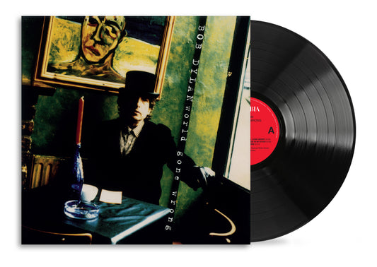 Bob Dylan “World Gone Wrong” vinyl record with portrait cover art.