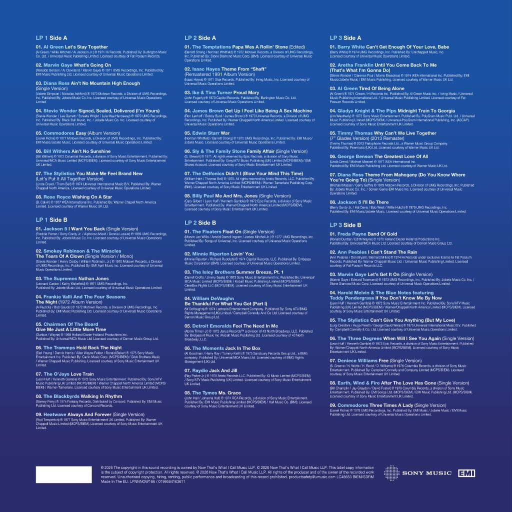 Various - NOW Thats What I Call 70s Soul (3LP Blue) [VINYL]