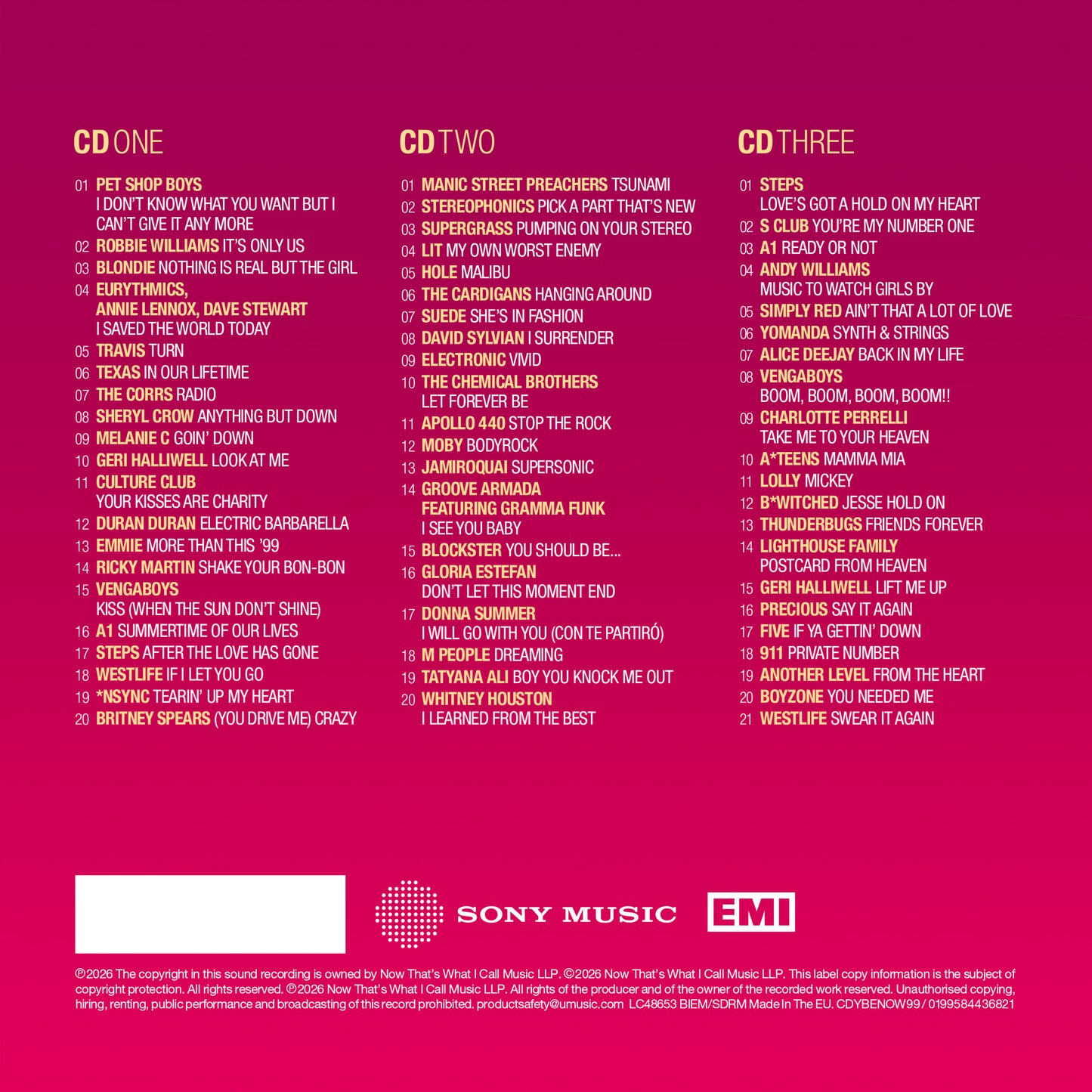 Various - NOW - Yearbook Extra 1999 [CD]