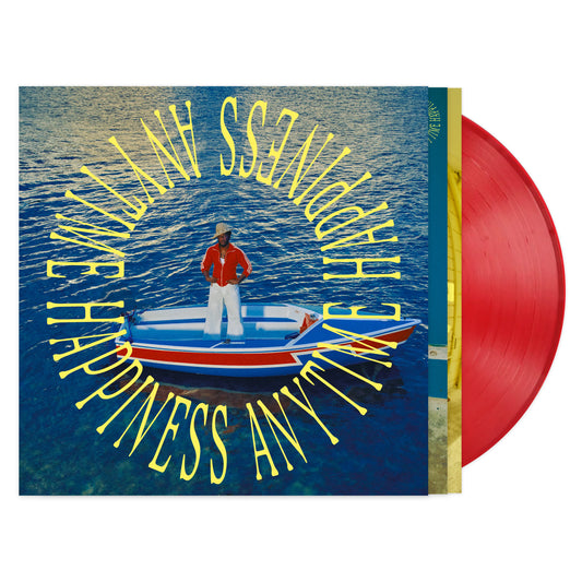 Leon Bridges vinyl record with red disc and boat cover art.