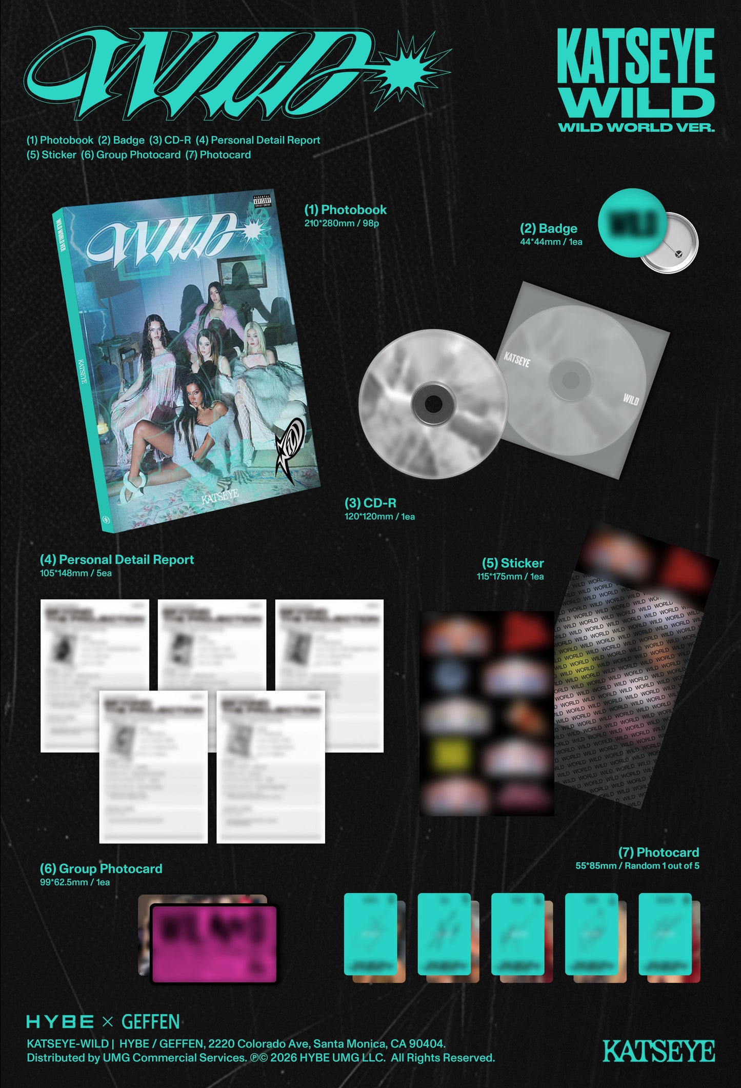 KATSEYE - WILD (Wild World Vers.) [CD]