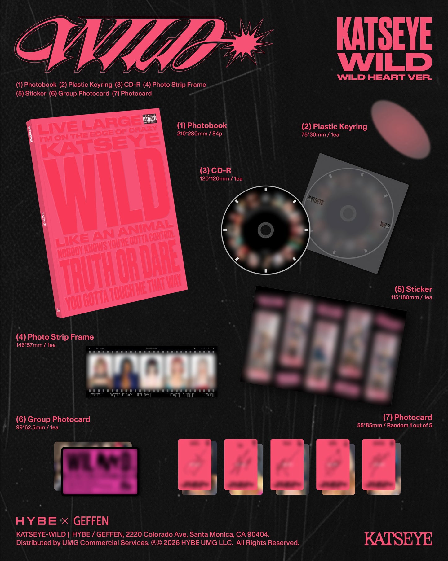 KATSEYE - WILD (Wild Heart Vers.) [CD]