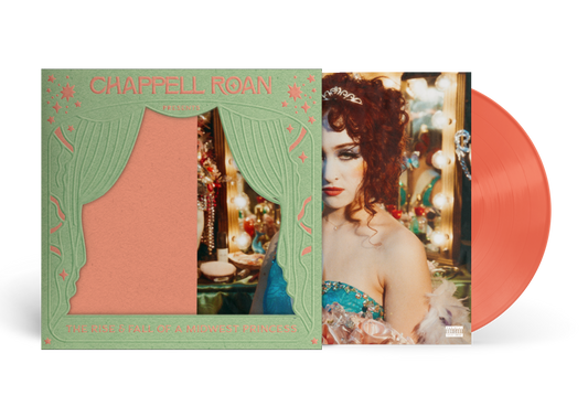 Chappell Roan vinyl record with album cover and orange disc.