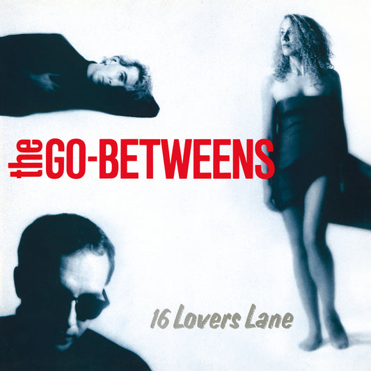 Album cover for The Go-Betweens’ “16 Lovers Lane” featuring two figures.