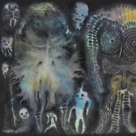 Abstract, textured album cover for Dinosaur Jr.'s "There Near" vinyl record.