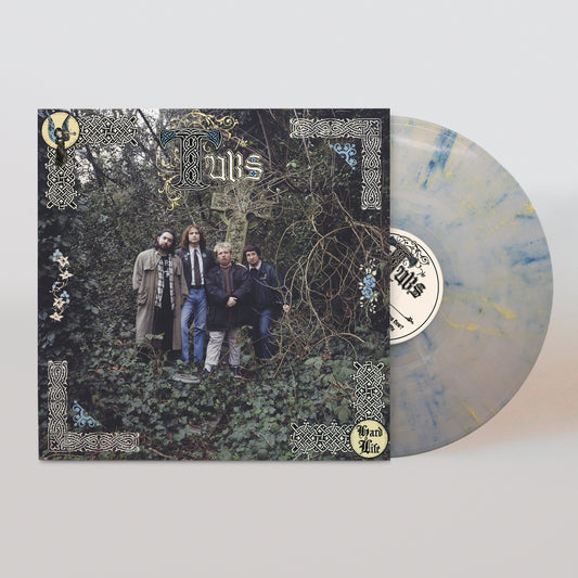 The Tubs Hard Life vinyl record cover featuring four men in a wooded area.