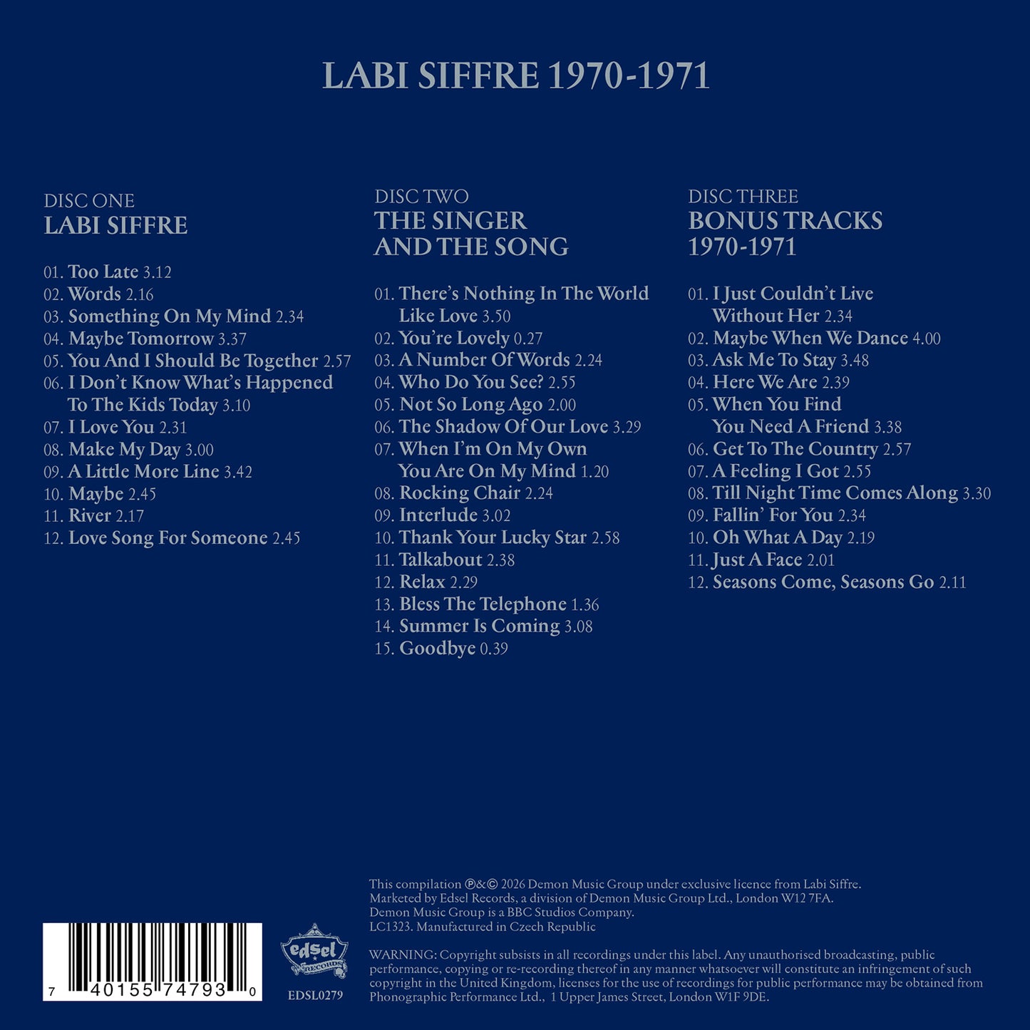 Labi Siffre - 1970-1971' [CD]