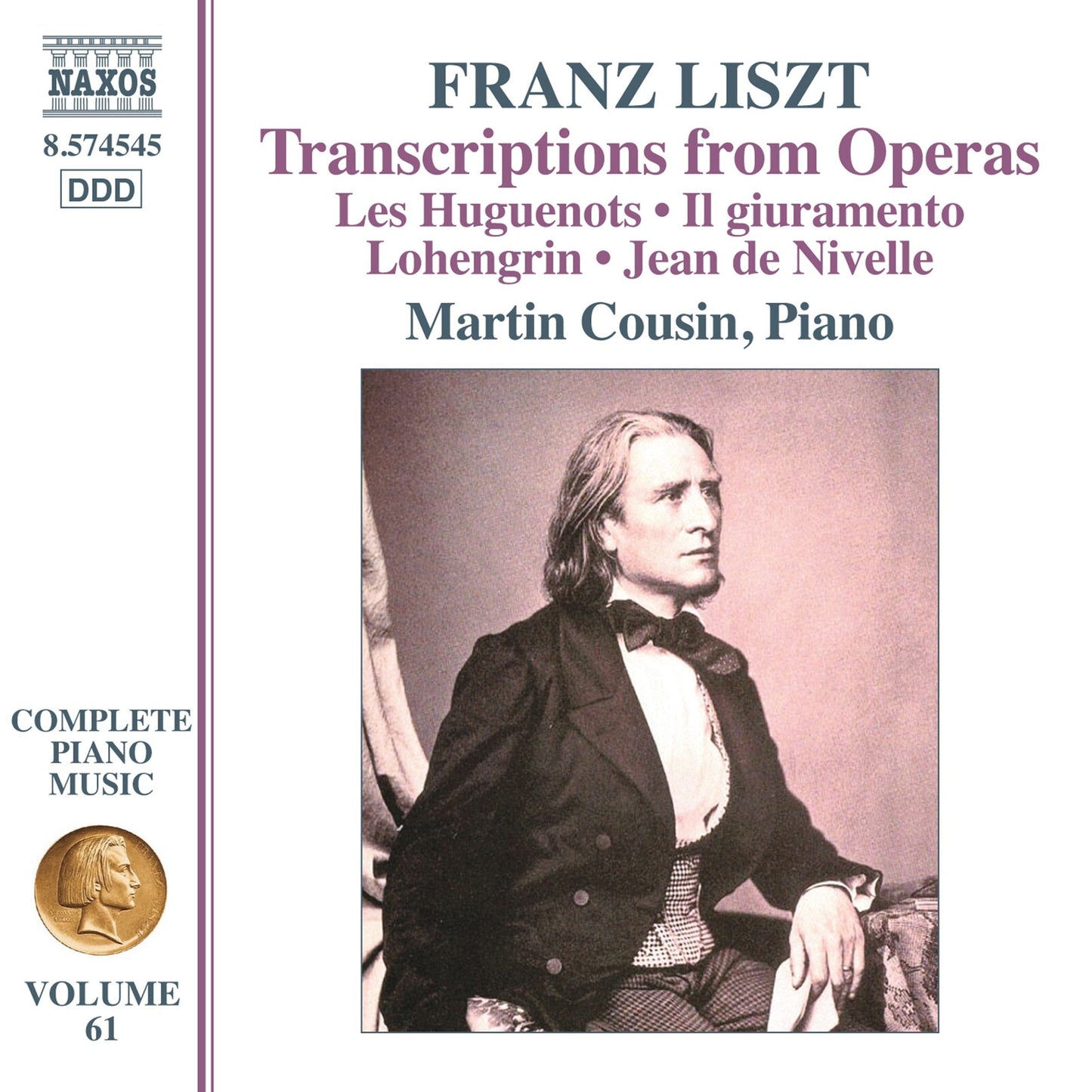 Martin Cousin - Liszt - Comp Piano Music 61 [CD]