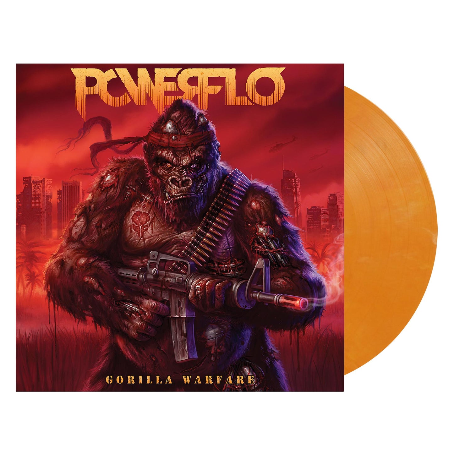 Powerflo - Gorilla Warfare (magenta / Yel [VINYL]
