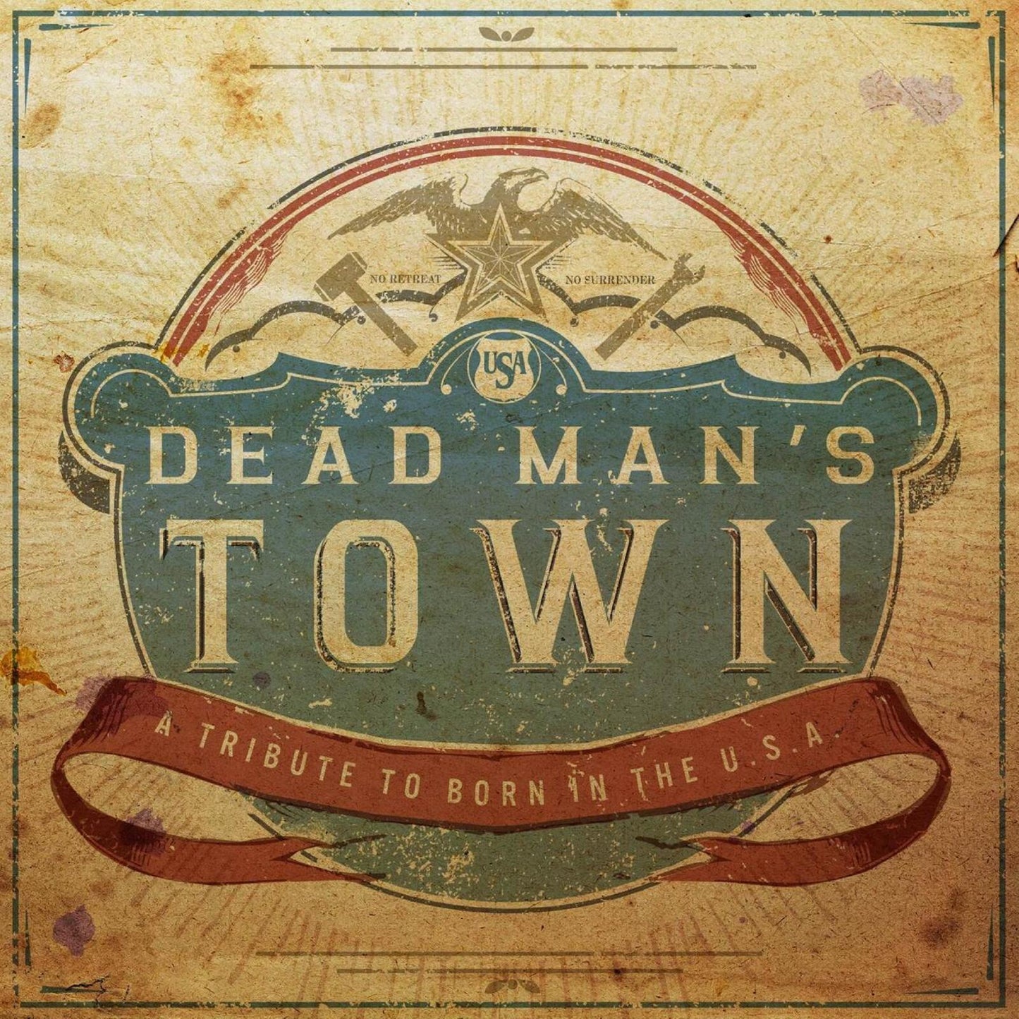 Various Artists - Dead Mans Town: A Tribute To Born In The U.S.A (Red/White/Blue Vinyl) [VINYL]