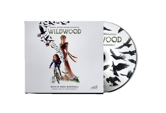 “Wildwood” soundtrack CD packaging with film characters and flying birds.