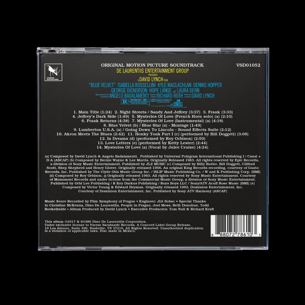 Angelo Badalamenti - Blue Velvet (OST 40th Anniversary) [CD]