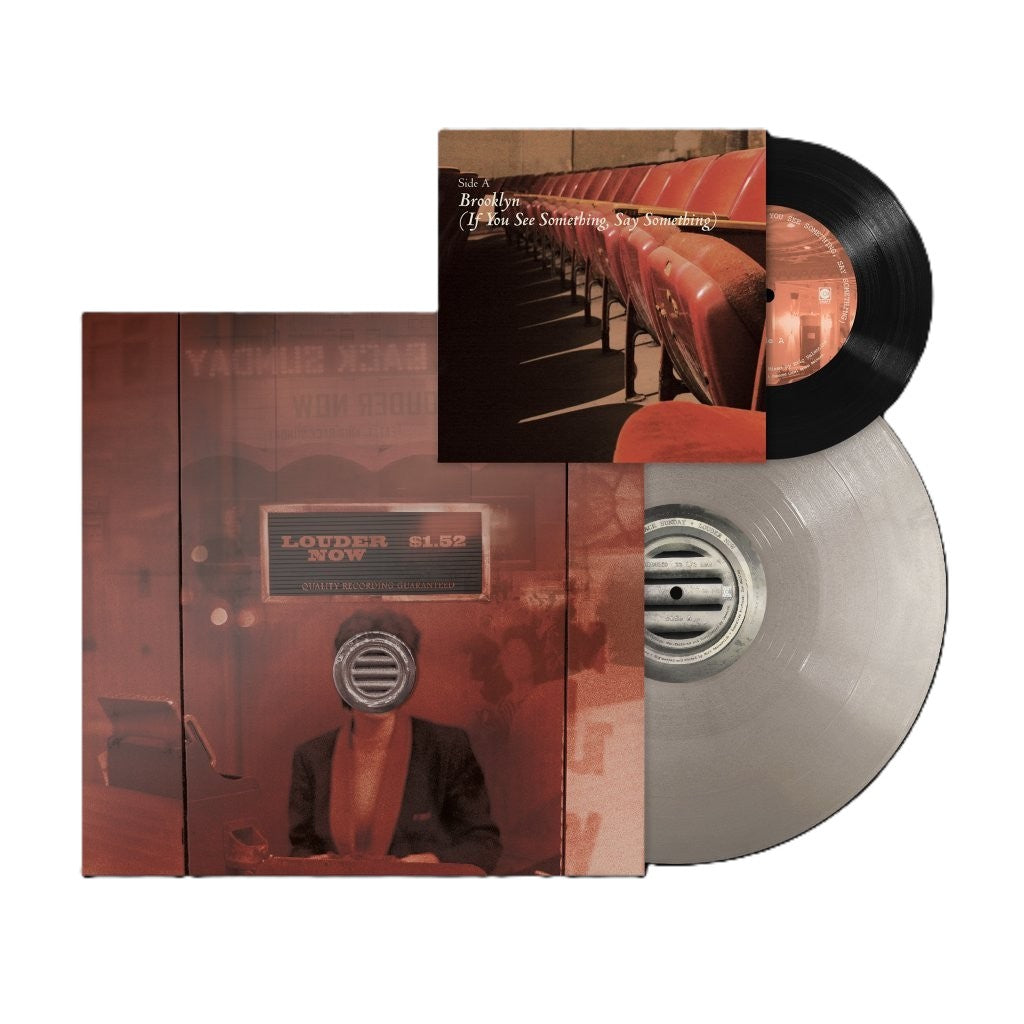 Taking Back Sunday “Louder Now” 7” vinyl record and album cover.
