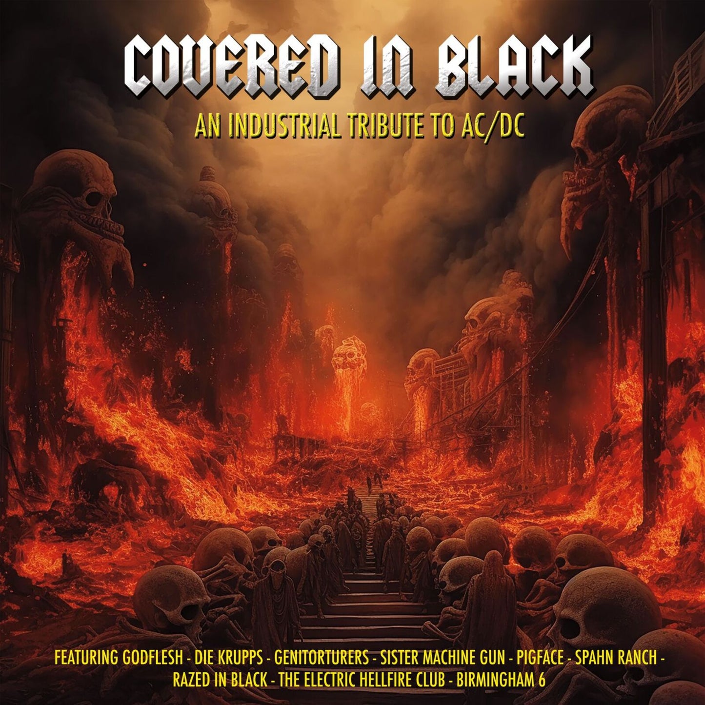 Various Artists - Covered In Black - An Industrial Tribute To AC/DC [VINYL]