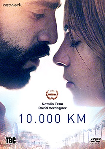 DVD cover for "10,000km" featuring a man and woman facing each other closely.