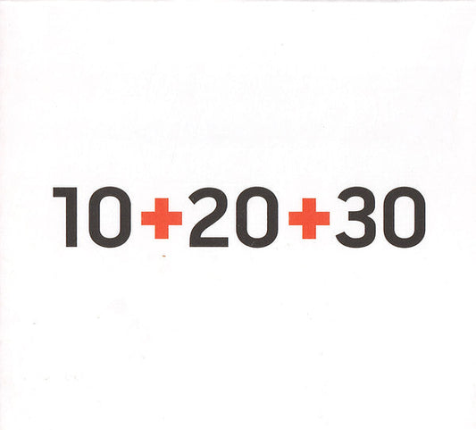 DVD cover with large black text reading "10+20+30" on a white background.