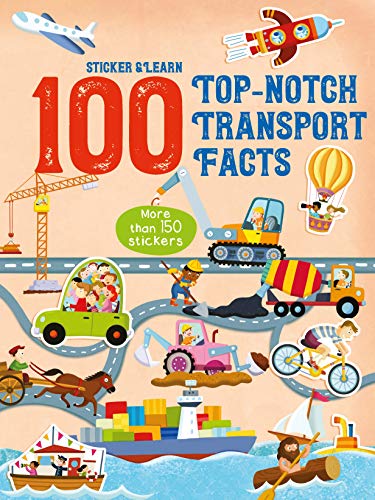 Children’s book cover with colorful illustrations of various vehicles and people.