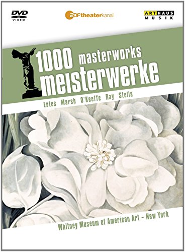 DVD cover featuring a white flower painting and "1000 masterworks meisterwerke" text on green background.