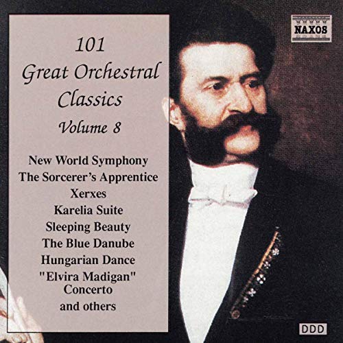CD cover for "101 Great Orchestral Classics, Vol. 8" featuring a portrait.
