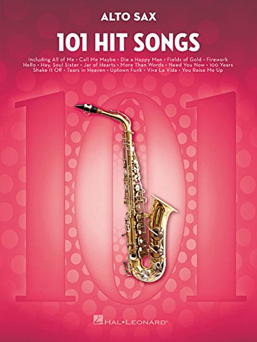 Sheet music book cover featuring a golden alto saxophone and bold text.