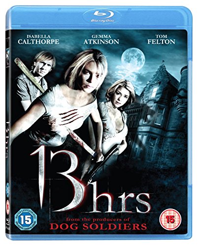 Blu-ray cover for "13 Hours" featuring distressed people and a haunted house.