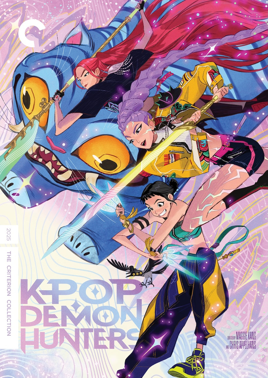 DVD cover: colorful anime-style illustration of young women fighting demons.
