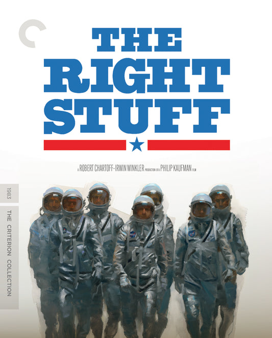 “The Right Stuff” Blu-ray cover featuring painted astronauts in formation.