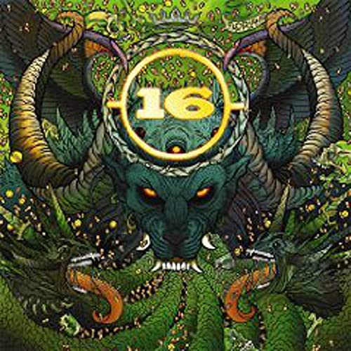 CD cover with a green dragon head, golden horns, and the number 16.