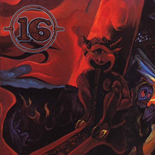 CD cover for "16 - Drop Out" featuring surreal, demonic imagery.