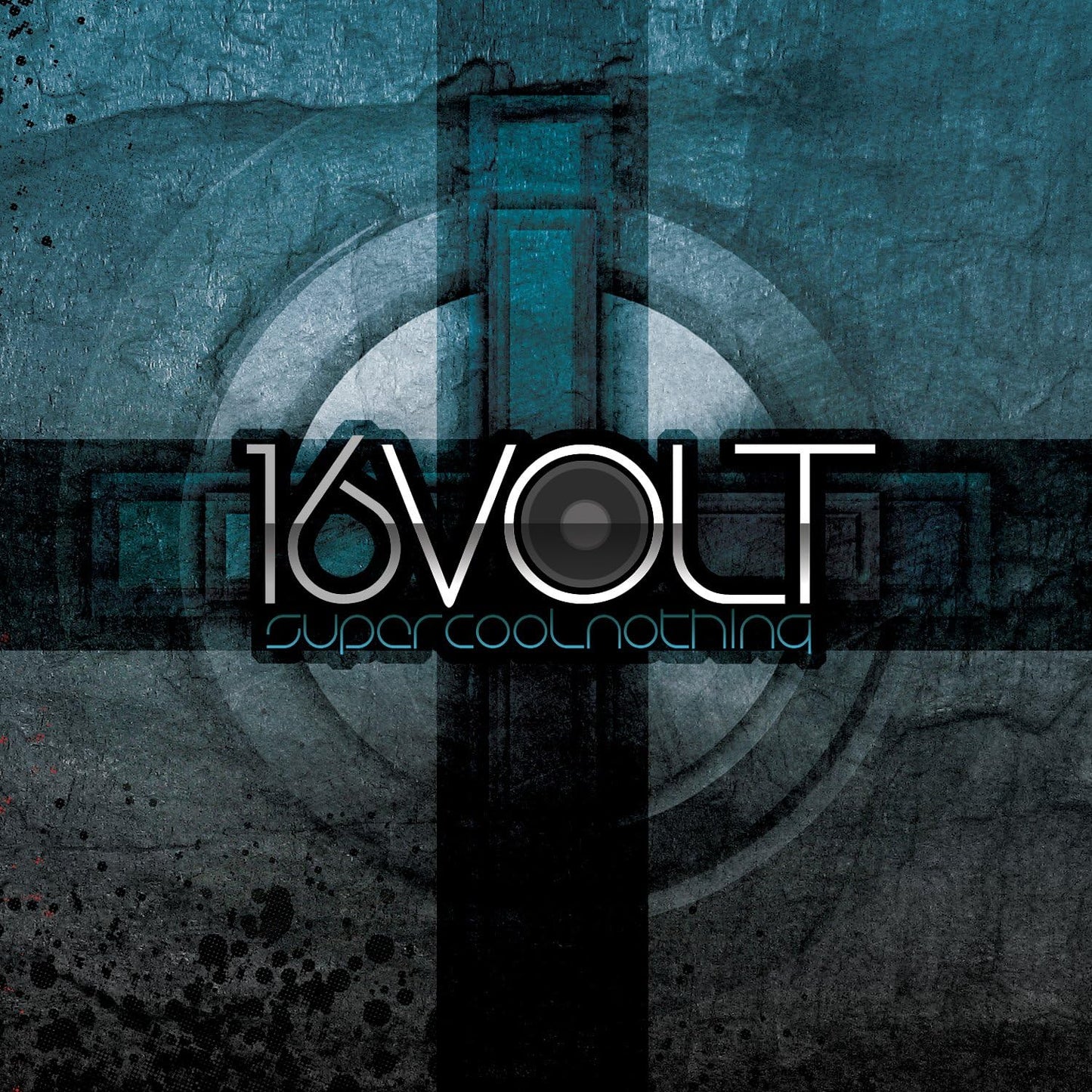 CD cover for 16 Volt’s “Supercoolnothing” with abstract geometric design.