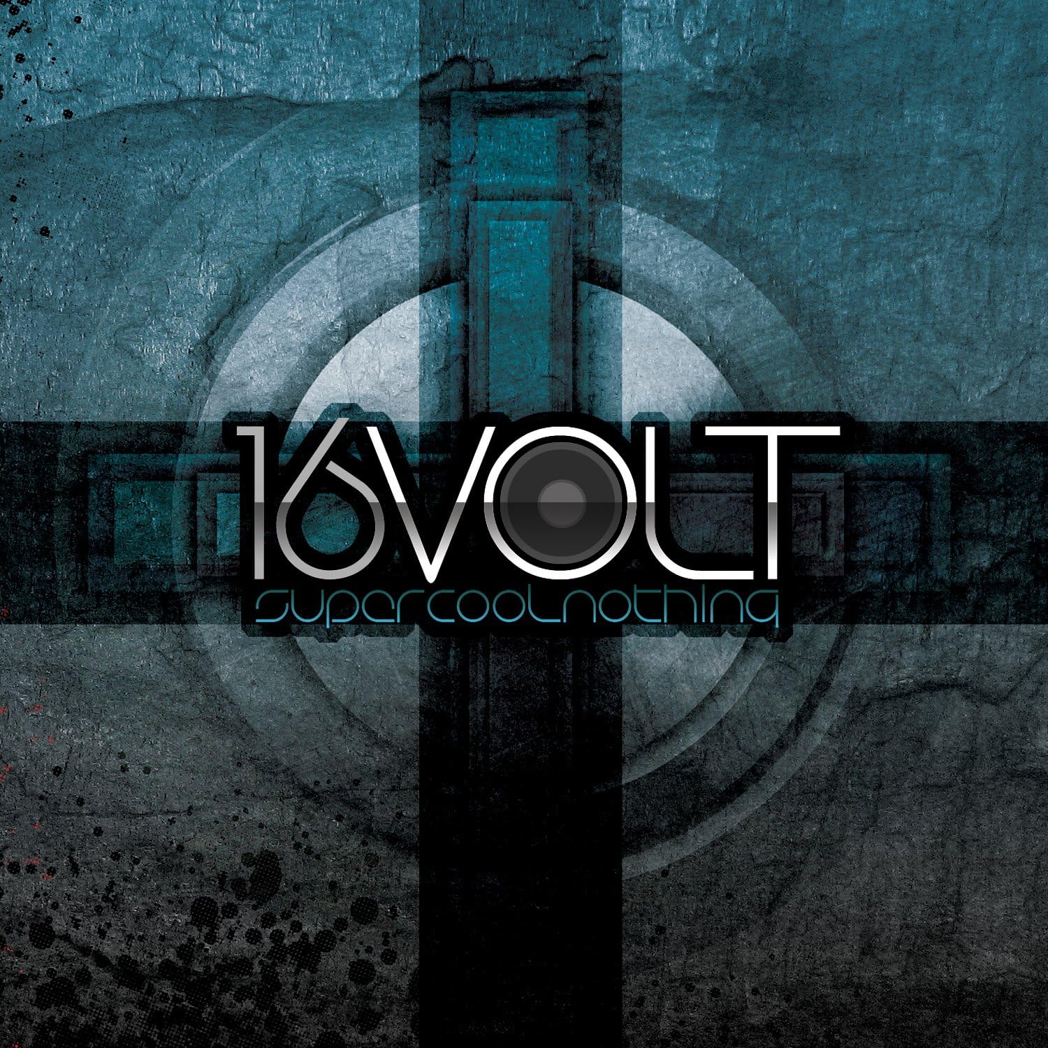 CD cover for 16 Volt’s “Supercoolnothing” with abstract geometric design.