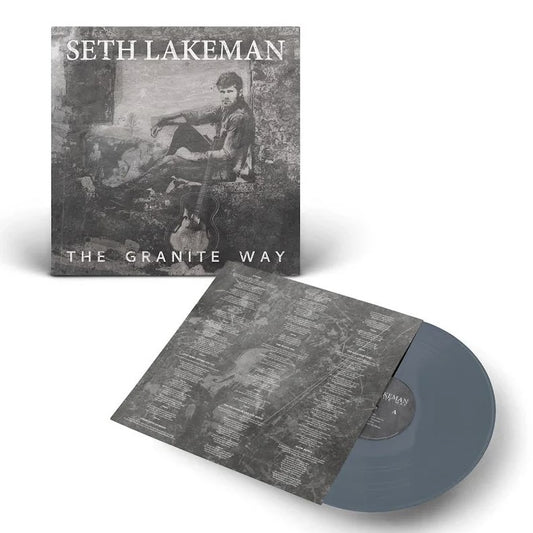 Seth Lakeman album cover, "The Granite Way," featuring a musician with a guitar.