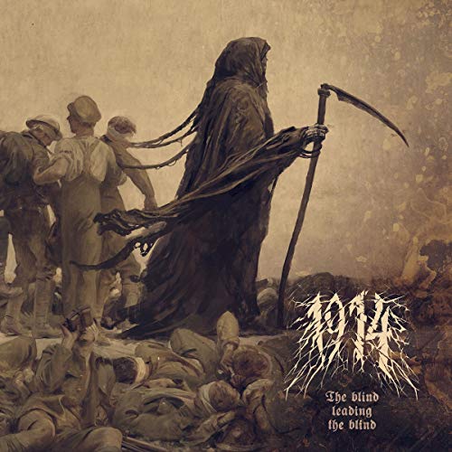 CD cover depicting a grim reaper leading soldiers over fallen bodies.
