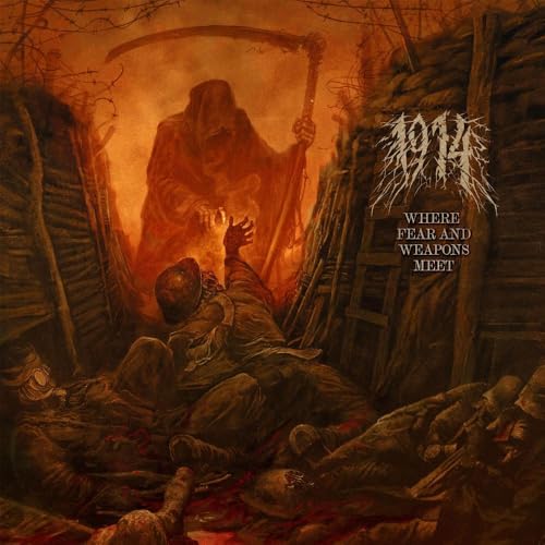 CD cover depicting a grim reaper figure over a battlefield scene.
