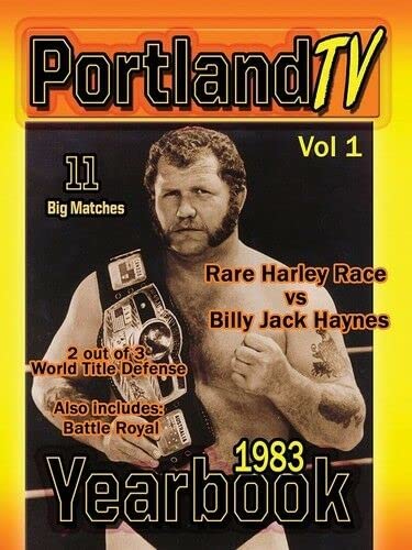 1983 Portland TV Yearbook Vol. 1 DVD cover featuring a wrestler.