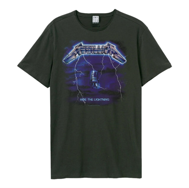 Metallica - Ride The Lightning Amplified Xx Large Vintage Charcoal T Shirt