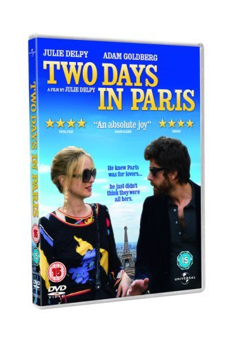 DVD cover for "Two Days in Paris" featuring Julie Delpy and Adam Goldberg.