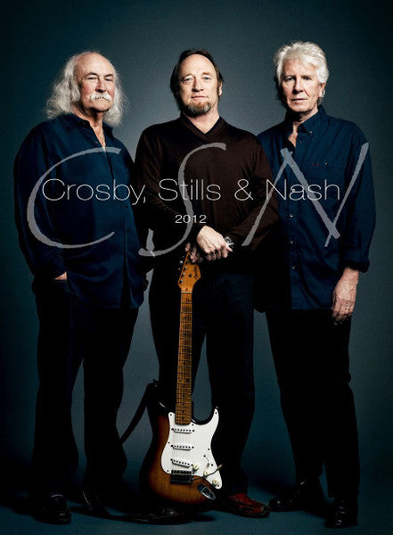 Crosby, Stills & Nash 2012 Blu-ray cover featuring three older musicians.