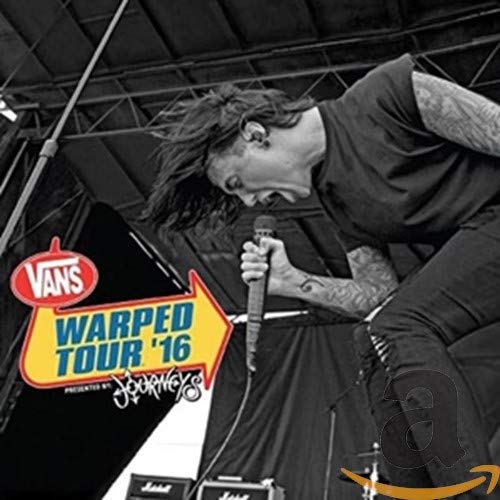 2016 Warped Tour compilation CD cover featuring a vocalist performing onstage.
