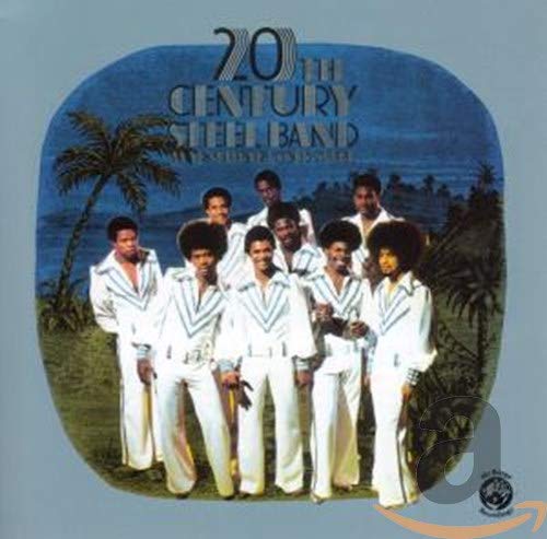 CD cover: 20th Century Steel Band with musicians in white suits.