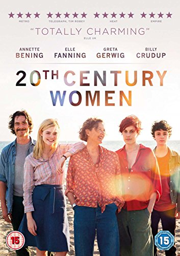DVD cover for "20th Century Women" featuring a group of people.