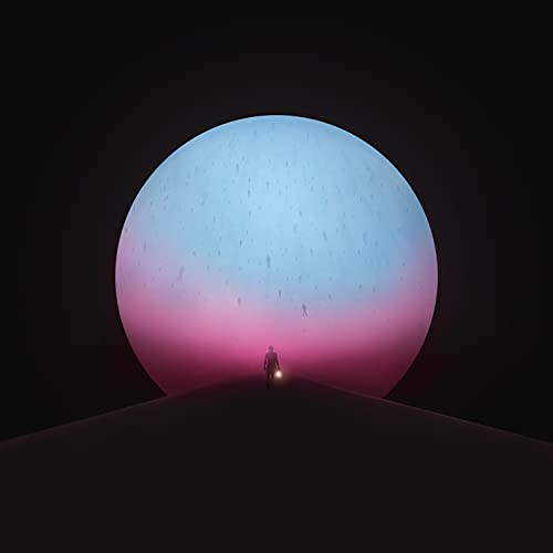 Album cover: lone figure under a large, glowing orb.