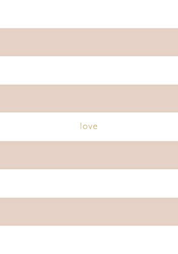 Spirit Stationery Striped A5 Notebook: Dusty Pink